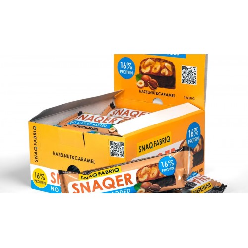 Bar with caramel and hazelnuts