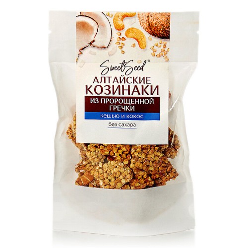 Козинаки Кешью из зеленой гречки с кокосом